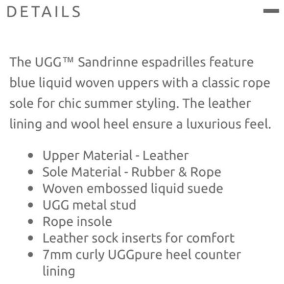 UGG Australia Sandrinne Metallic Basket Shoe Size 8 - Picture 9 of 13